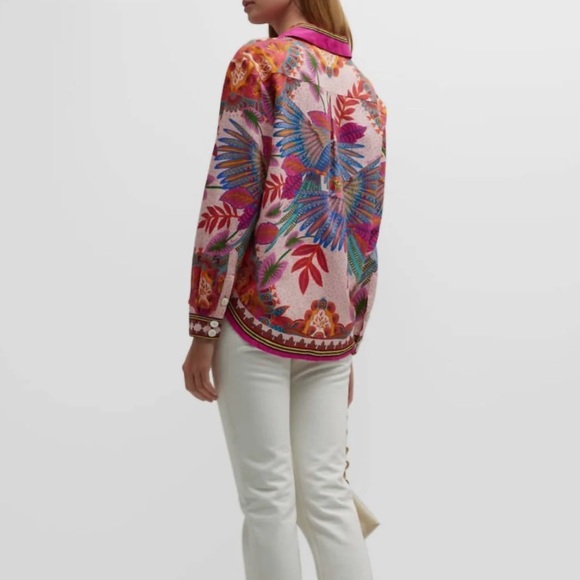 FARM Rio Multicolor Tropical Button Down Shirt - Picture 5 of 16